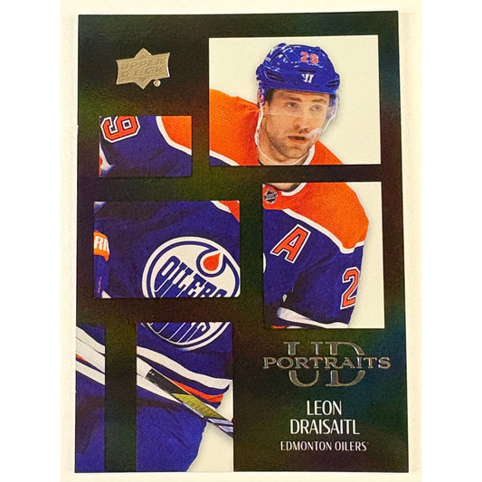 2024-25 Upper Deck Series 2 Leon Draisaitl UD Portraits Black