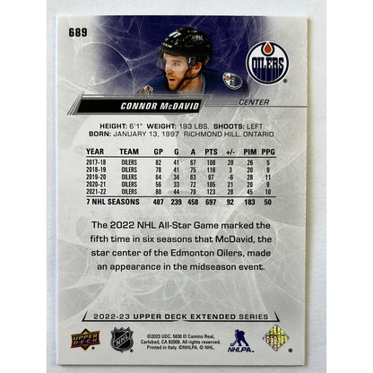 2022-23 Extended Series Connor McDavid All-Star Foil SSP