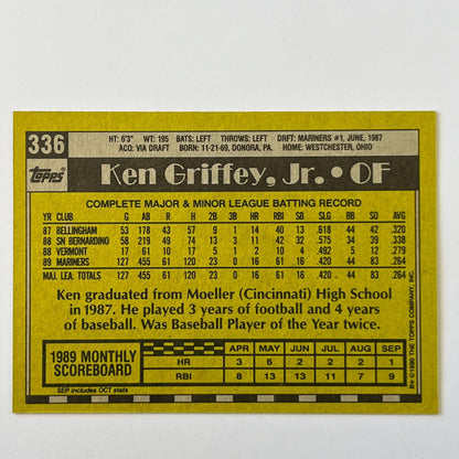 1990 Topps Ken Griffey Jr All Star Rookie