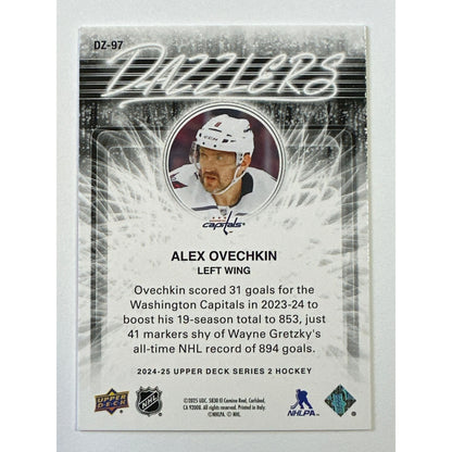 2024-25 Series 2 Alex Ovechkin Orange Dazzlers | Local Legends Cards & Collectibles