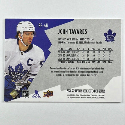 2021-22 Extended Series John Tavares SPX Finite /2999