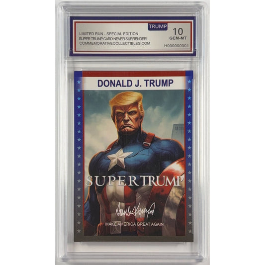 Donald Trump “Super Trump” #3 Limited Run TRUMP 10 | Local Legends Cards & Collectibles