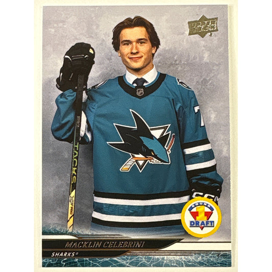 2024-25 Upper Deck Extended Series Macklin Celebrini Round 1 Draft RC