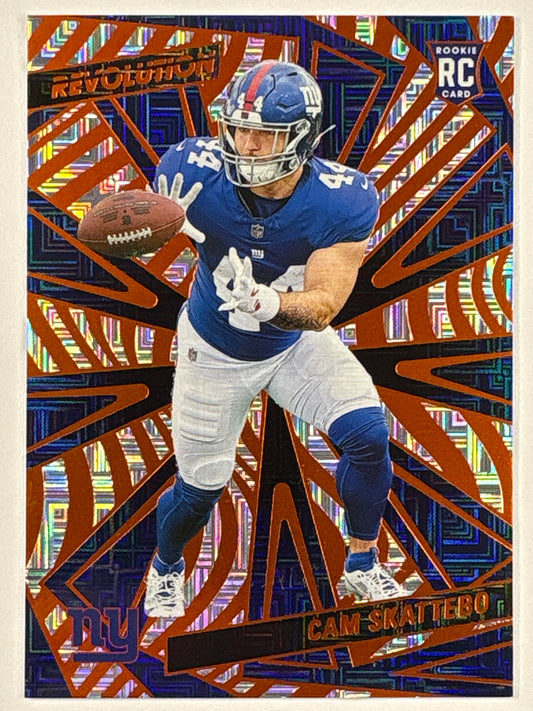 2025 Revolution Cam Skattebo Orange Levels RC /299 | Local Legends Cards & Collectibles
