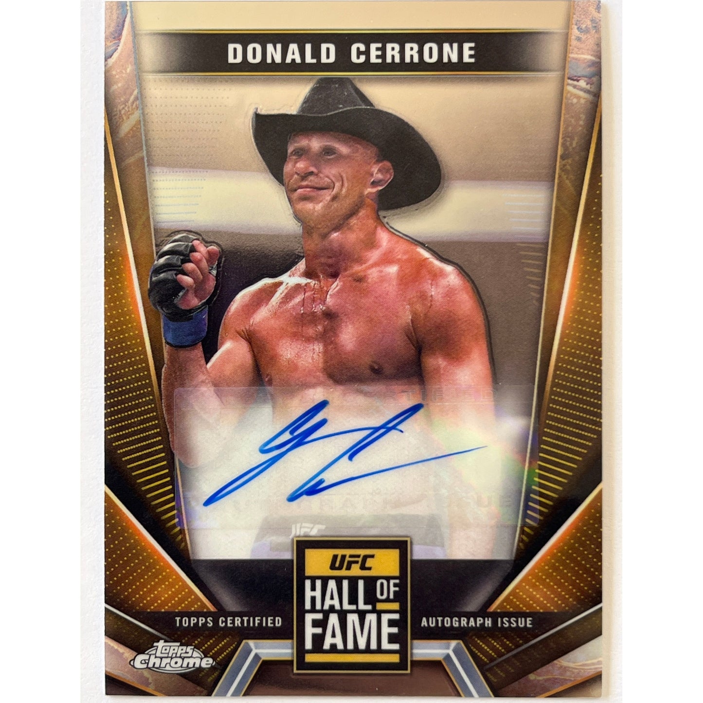 2024 Topps Chrome Donald “Cowboy” Cerrone Hall Of Fame Autograph Issue