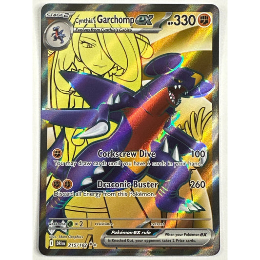 Cynthia’s Garchomp EX Ultra Rare 215/182