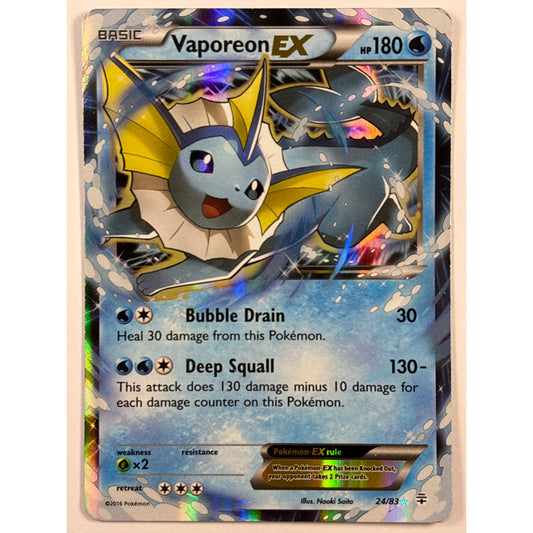 Vaporeon EX Holo Ultra Rare 24/83 | Local Legends Cards & Collectibles