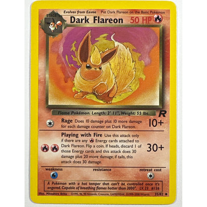 Dark Flareon Non Holo Uncommon 35/82