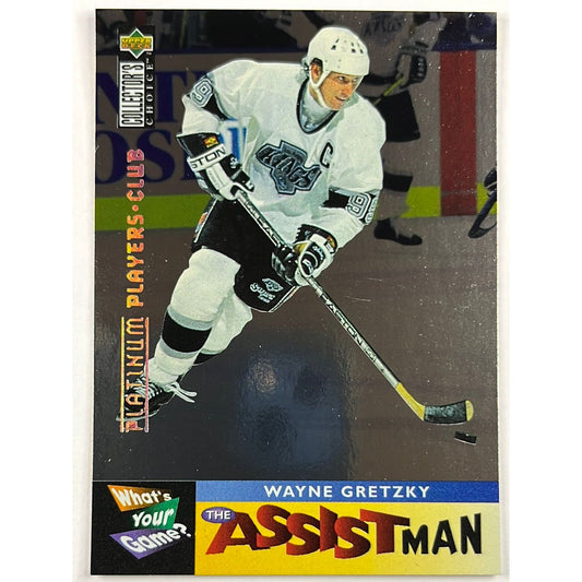 1995-96 Collectors Choice Wayne Gretzky AssistMan Silver Foil