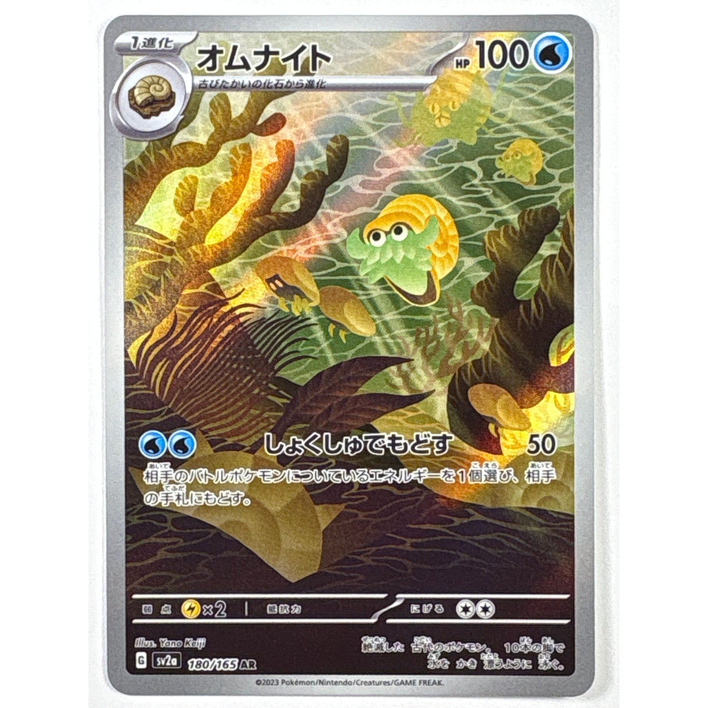 Omanyte Holo Art Rare 180/165 | Local Legends Cards & Collectibles