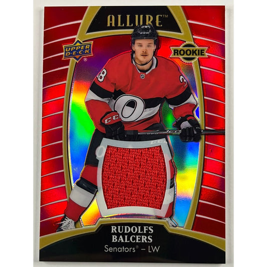 2019-20 Allure Rudolfs Balcers Red Rainbow Jersey Rookie Patch