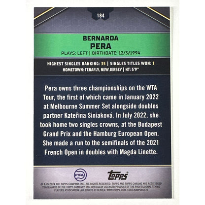 2024 Topps Graphite Bernarda Pera Refractor /199