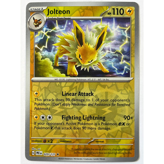 Jolteon Reverse Holo Rare 029/131