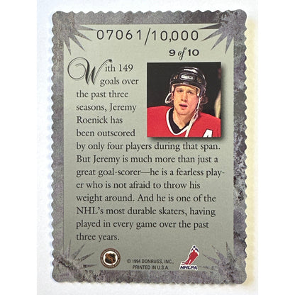 1994-95 Donruss Elite Series Jeremy Roenick /10,000
