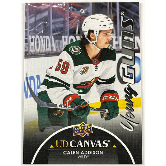 2021-22 Upper Deck Calen Addison Canvas Young Guns Black
