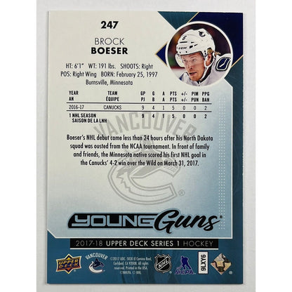 2017-18 Series 1 Brock Boeser Young Guns