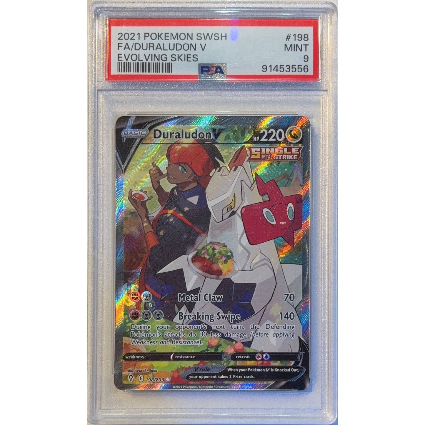 Duraludon V Holo Ultra Rare 198/203 PSA 9 MINT
