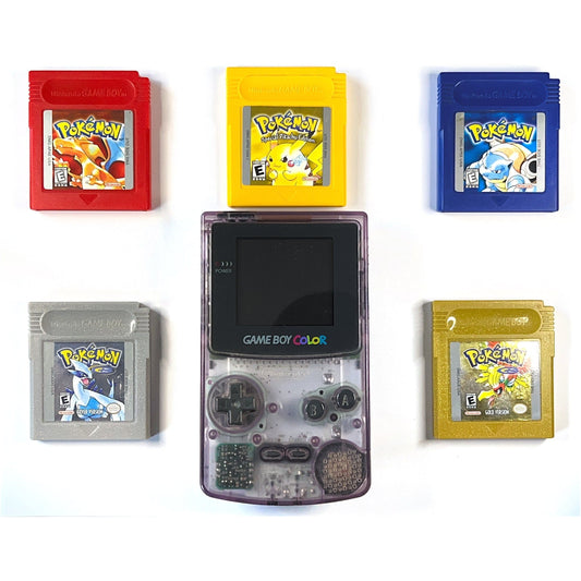 Nintendo Gameboy Color with 5 Pokemon Games