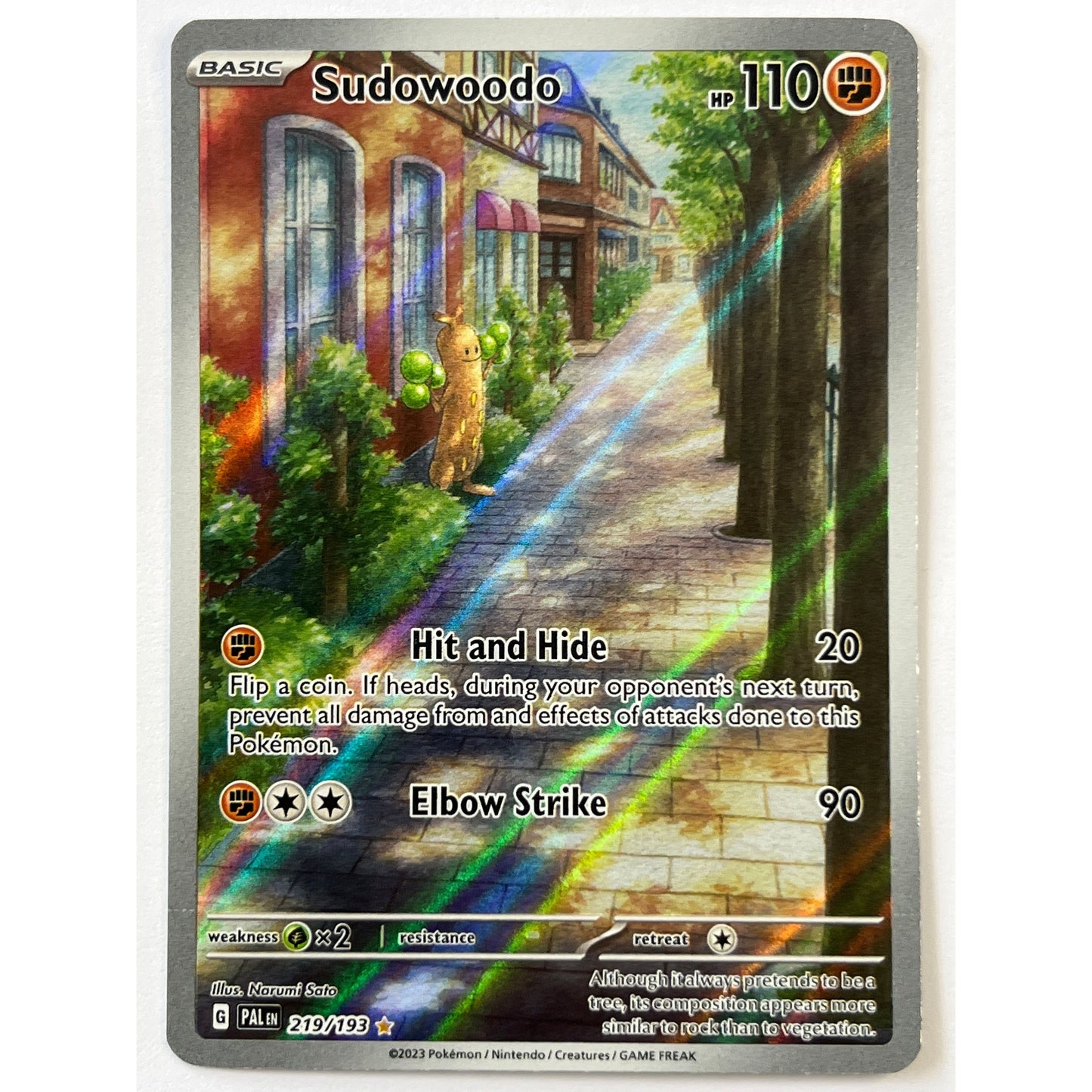 Sudowoodo Holo Illustration Rare 219/193