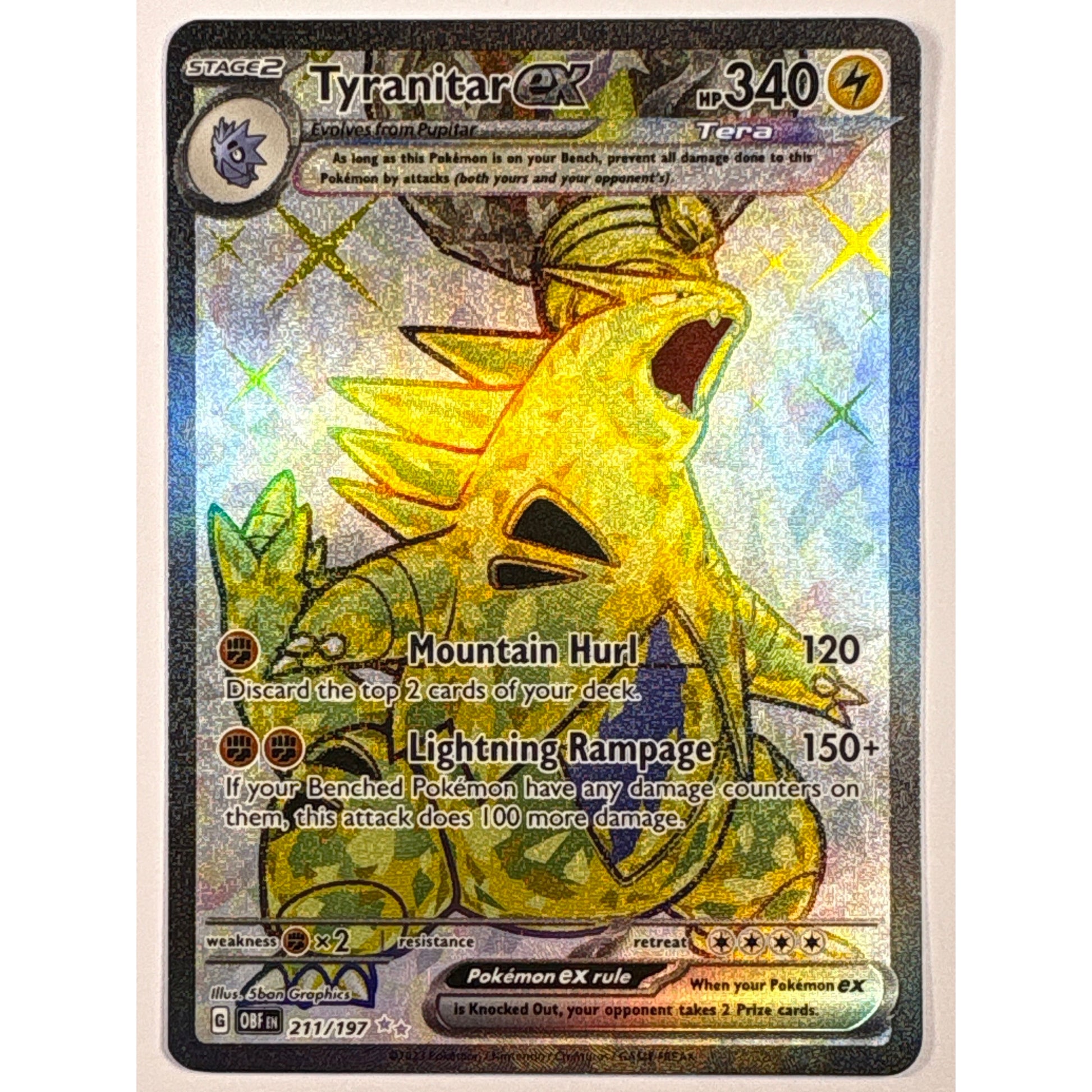 Tyranitar ex Holo Ultra Rare 211/197 | Local Legends Cards & Collectibles