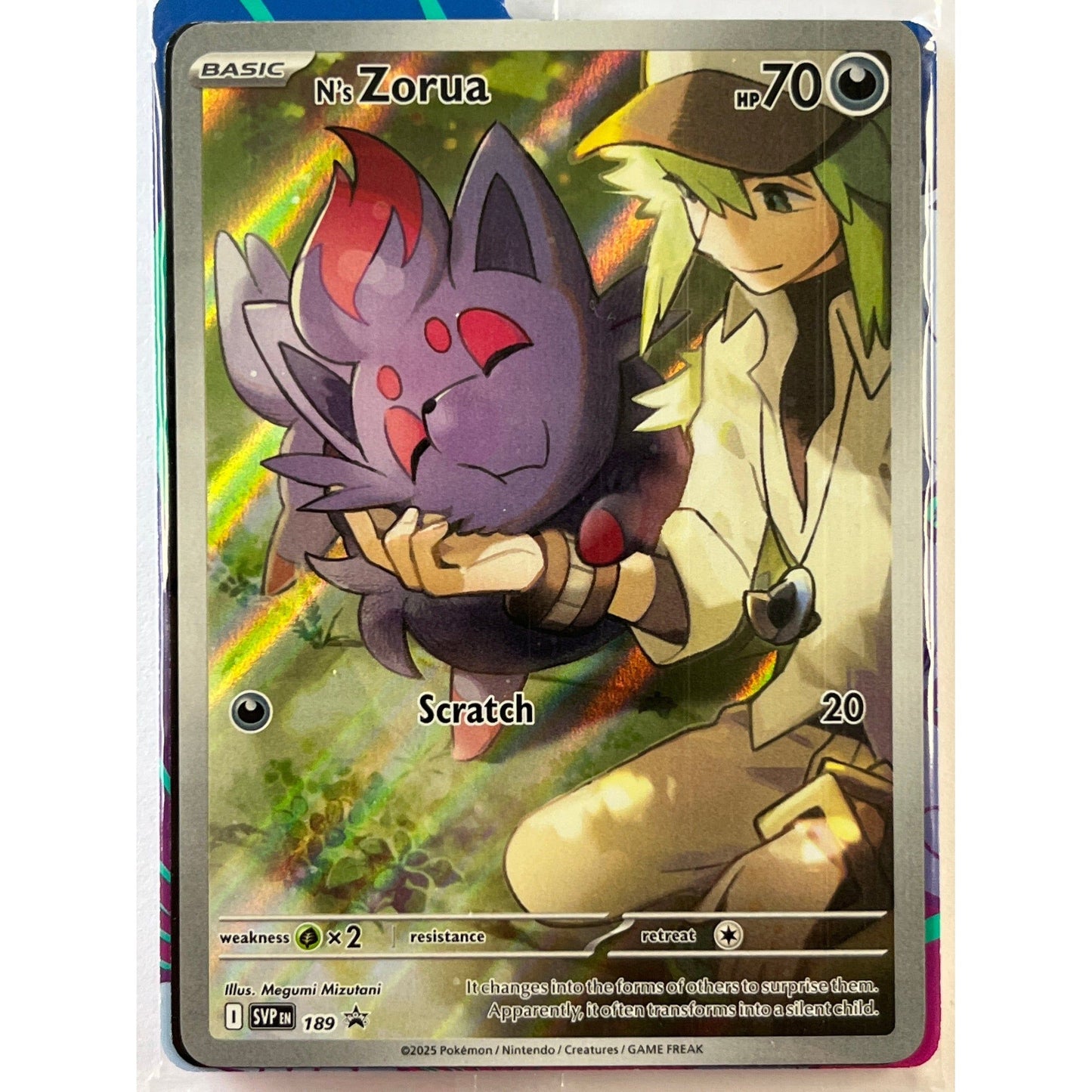 N’s Zorua Holo Black Star Promo 189