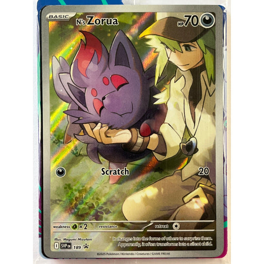N’s Zorua Holo Black Star Promo 189
