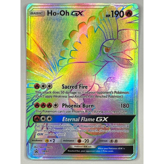 Ho-Oh Holo Rainbow Black Star Promo SM80