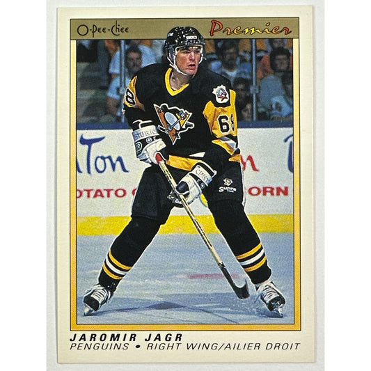 1990-91 O-Pee-Chee Premier Jaromir Jagr RC
