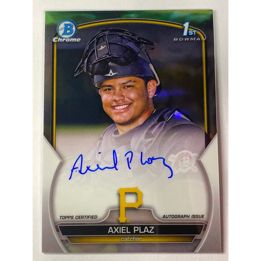 2023-24 Topps Bowman 1st Chrome Axiel Plaz Auto