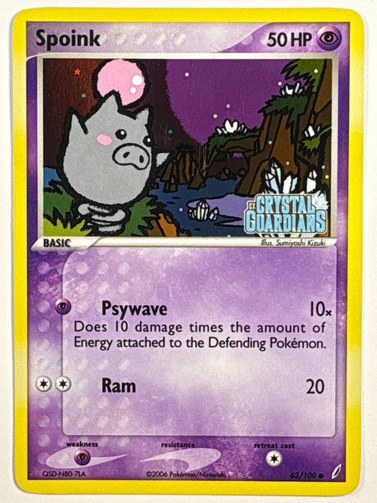 *Stamped Spoink Reverse Holo Common 62/100