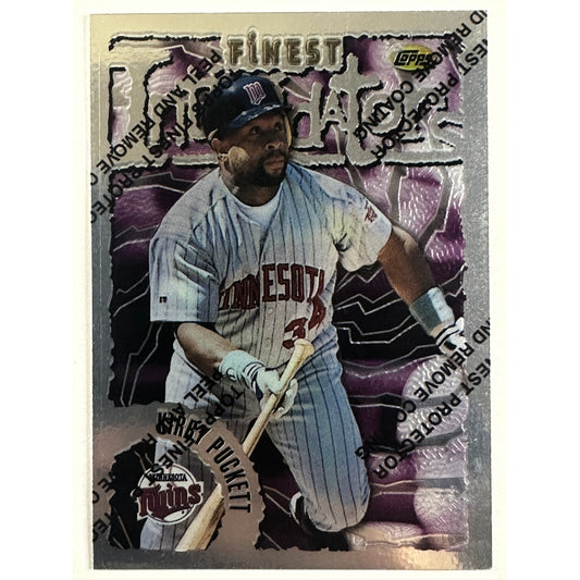 Topps Finest Kirby Puckett Finest Intimidators Unpeeled