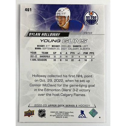 2022-23 Upper Deck Dylan Holloway Young Guns