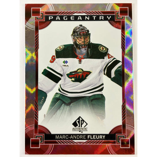 2024-25 SP Authentic Marc Andre Fleury Red Pageantry Foil