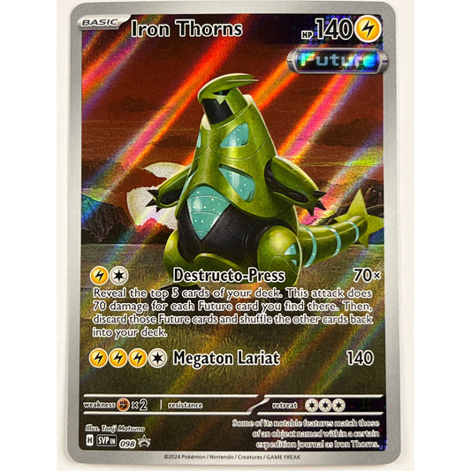 Iron Thorns Holo Black Star Promo 098