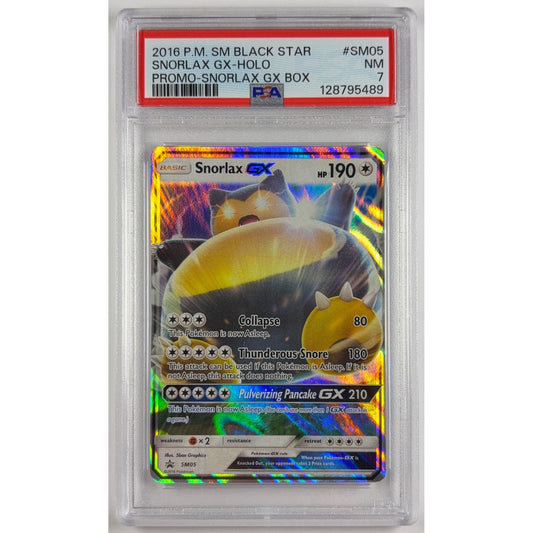 Snorlax GX Holo Black Star Promo SM05 PSA 7 NEAR MINT | Local Legends Cards & Collectibles