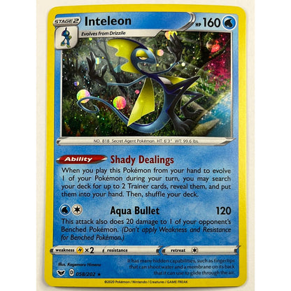 Inteleon Holo 58/202