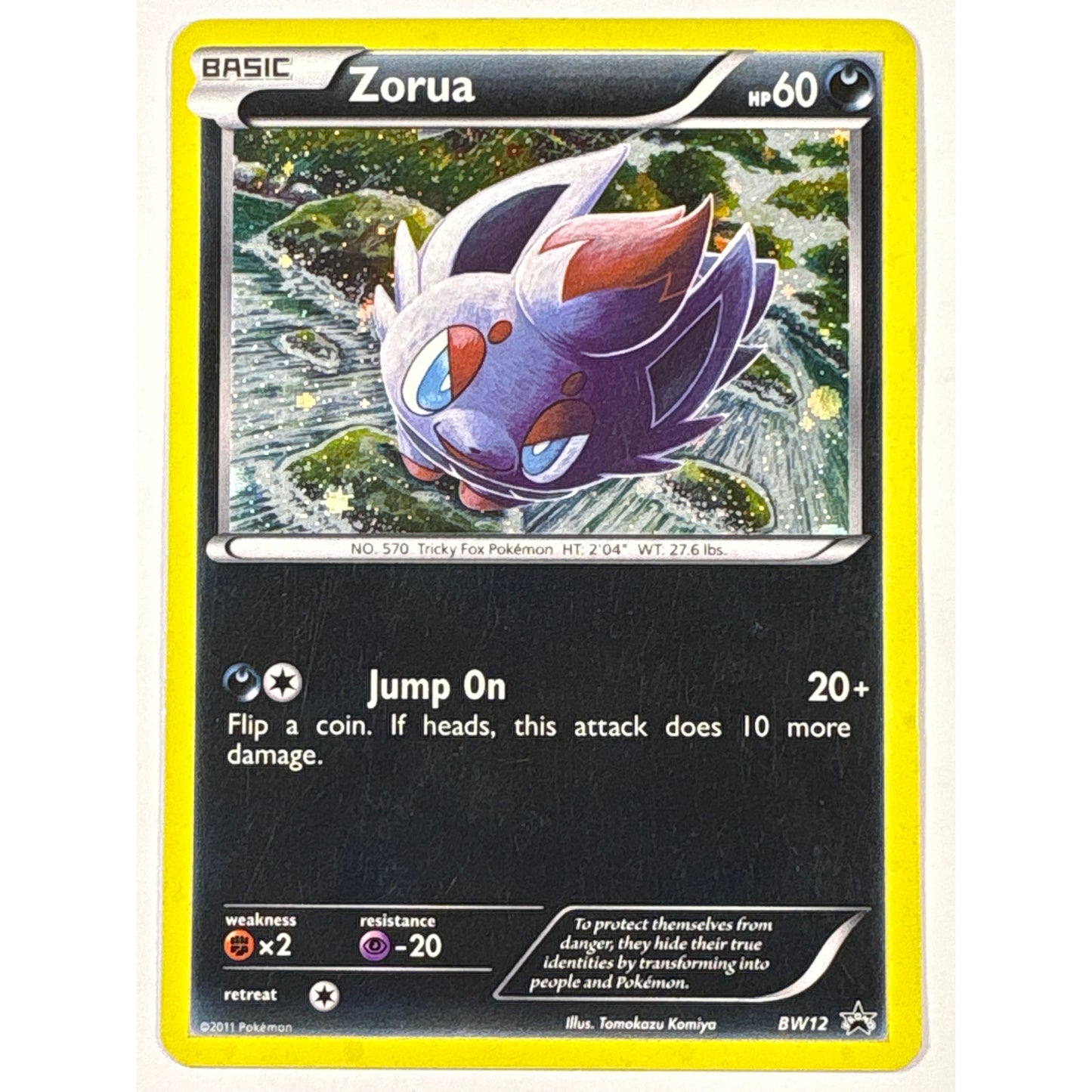 Zorua Holo Black Star BW12