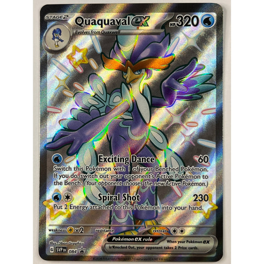 Quaquaval EX Holo Shiny Black Star Promo 084