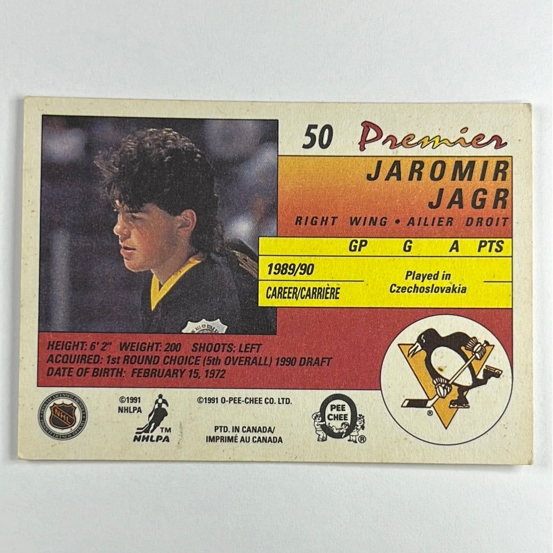 1990-91 O-Pee-Chee Jaromir Jagr RC