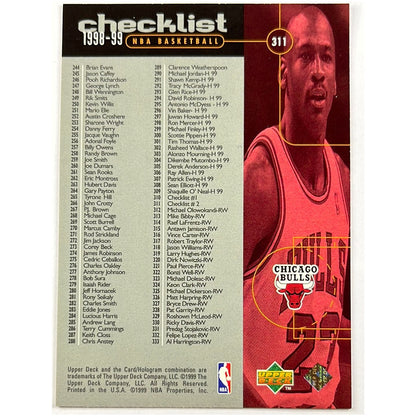1998-99 Upper Deck Michael Jordan Checklist