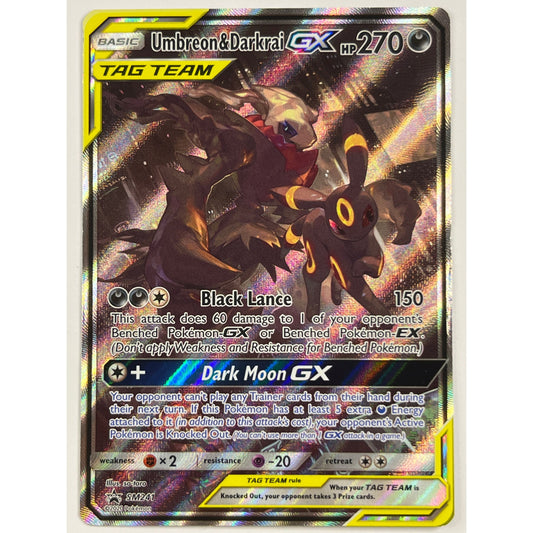 Tag Team Umbreon & Darkrai GX Holo Black Star Promo SM241