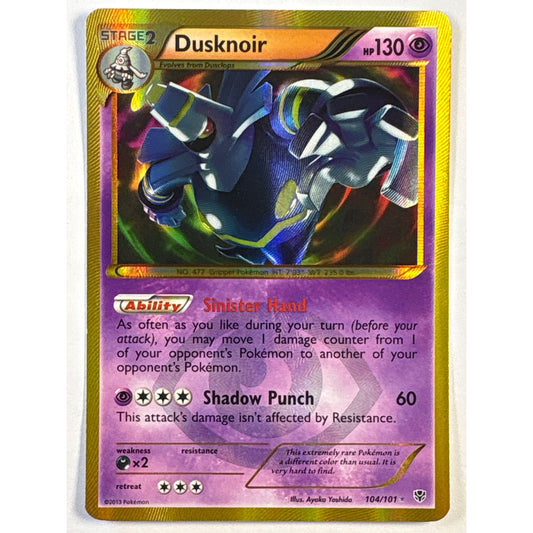 Dusknoir Holo Gold Secret Rare 104/101