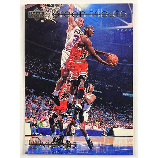 1997-98 Collectors Choice Michael Jordan Jordan Tribute MJ Visions 27