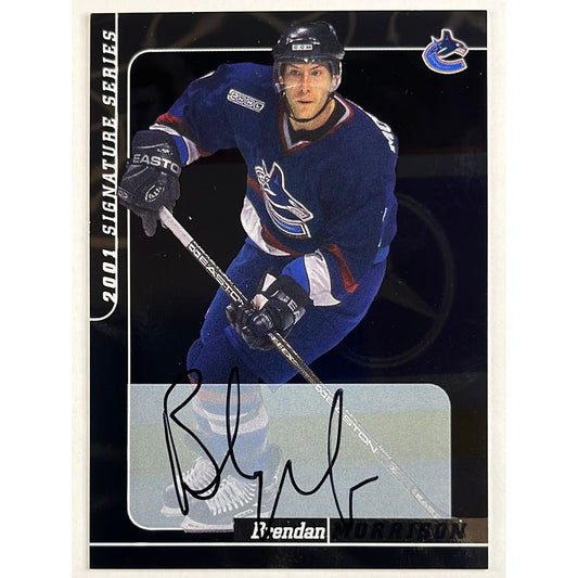 2000-01 In The Game Brendan Morrison Signature Series Auto