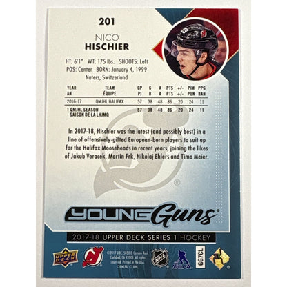 2017-18 Series 1 Nico Hischier Young Guns