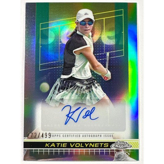 2024 Topps Chrome Katie Volynets Refractor Auto /499