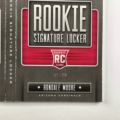 2021 Panini Playbook Rondale Moore Rookie Signature Locker /99