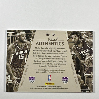 2016-17 Absolute Demarcus Cousins / Willie Cayley-Stien Dual Authentics /299