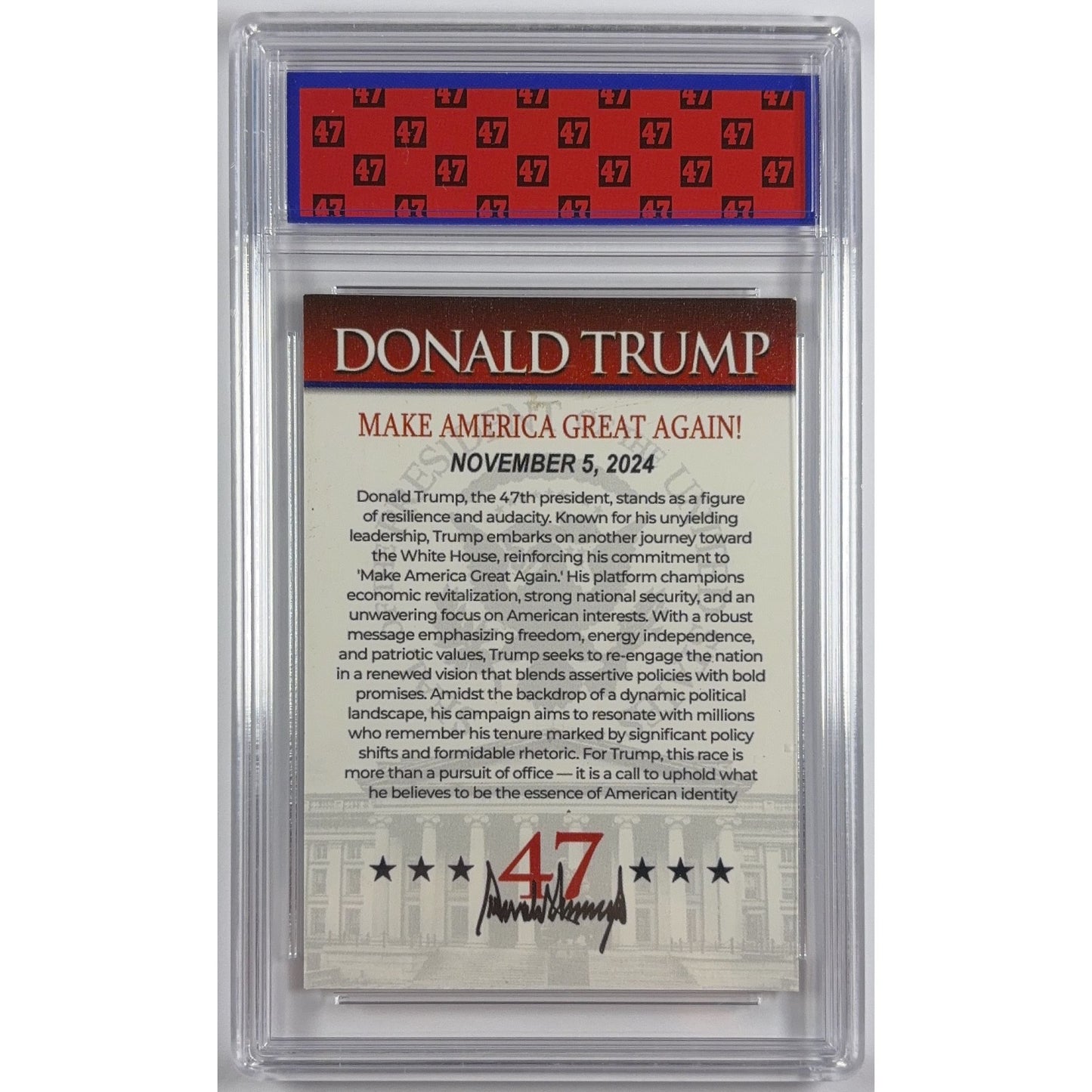 Donald Trump “47th President & 1st King” Limited Run TRUMP 10 | Local Legends Cards & Collectibles