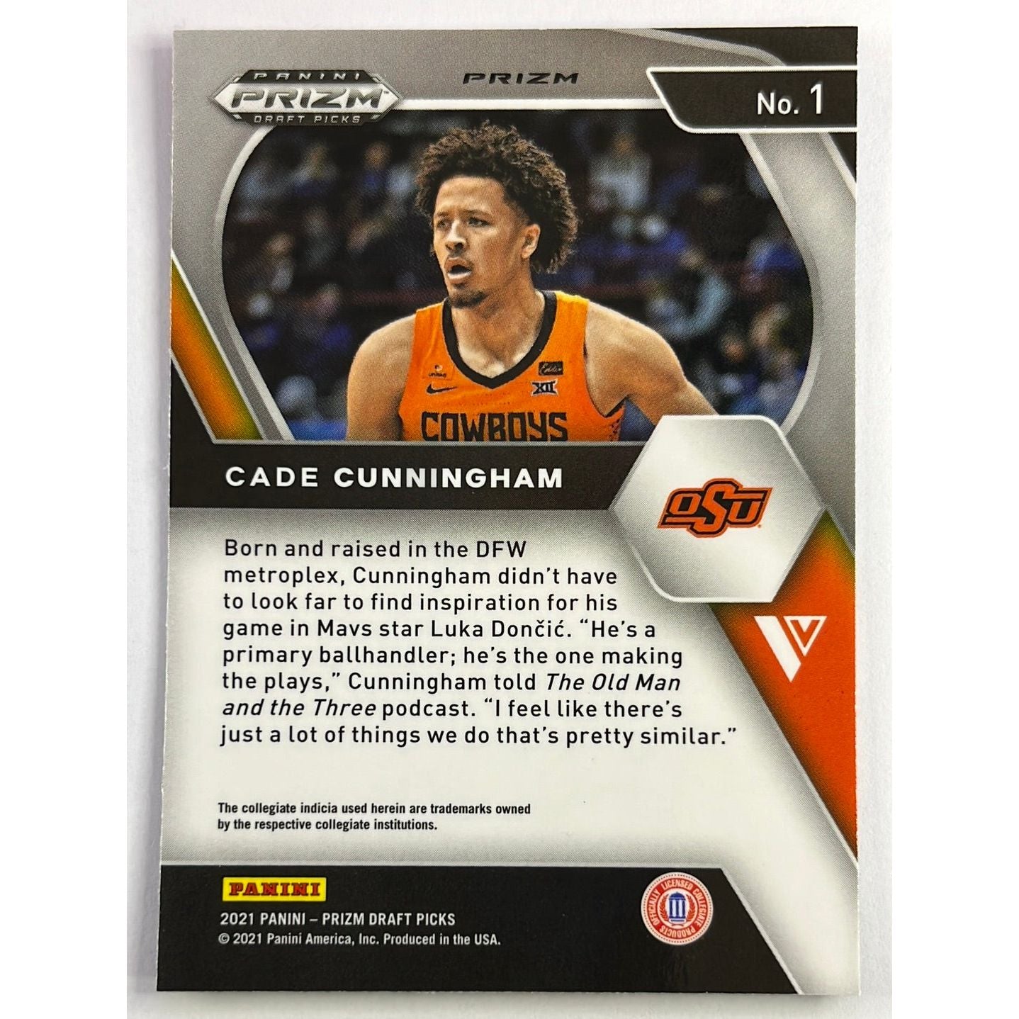 2021 Prizm DP Cade Cunningham Red White Blue Prizm